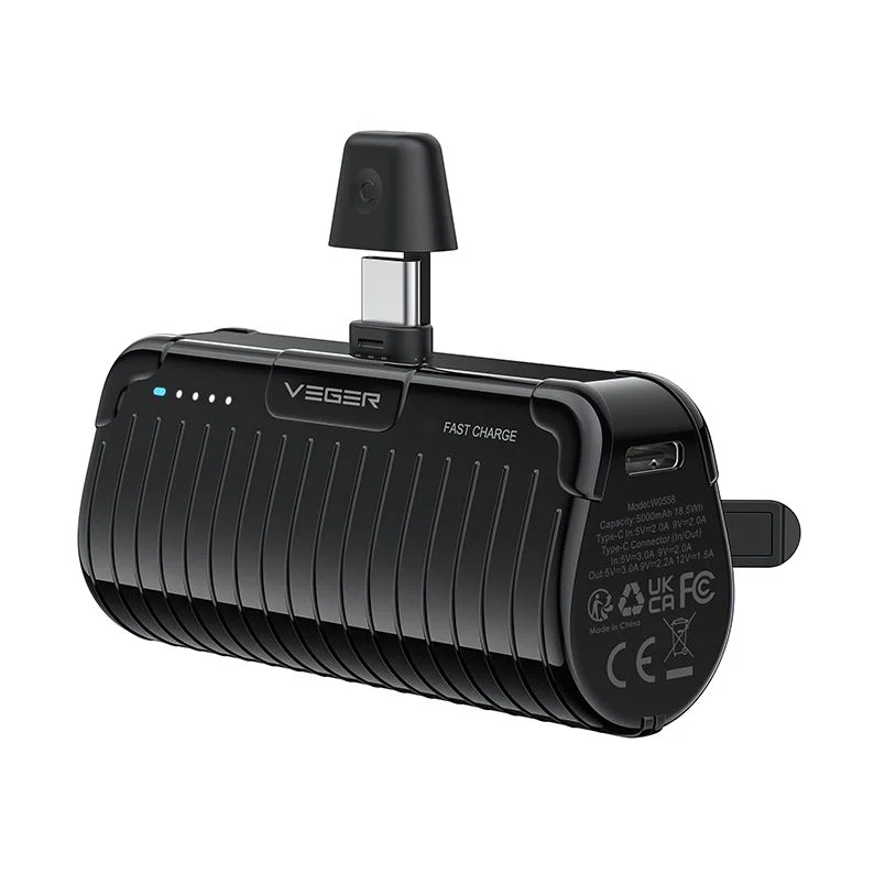 Φωτογραφία προϊόντος: VEGER W0558 Powerbank 5.000mAh 20W με Θύρα USB Type-C