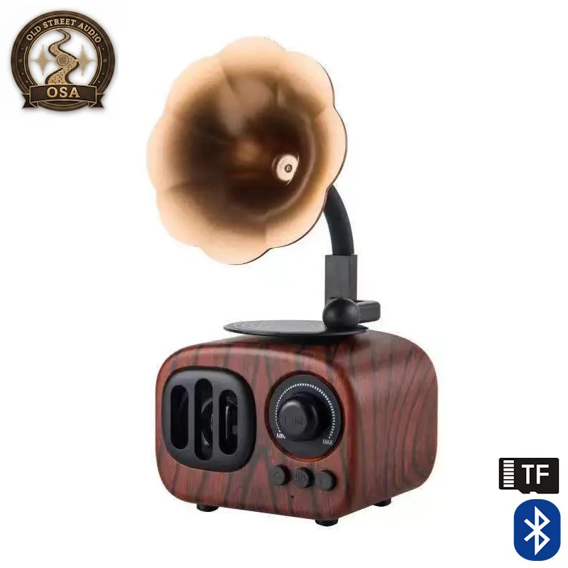 Φωτογραφία προϊόντος: Old Street Audio AS90 Old-school Ηχείο με Bluetooth Ξύλινο (5W/Μπαταρία 1800mAh/Bluetooth 5.4/FM Radio/USB/TF/AUX/TWS)