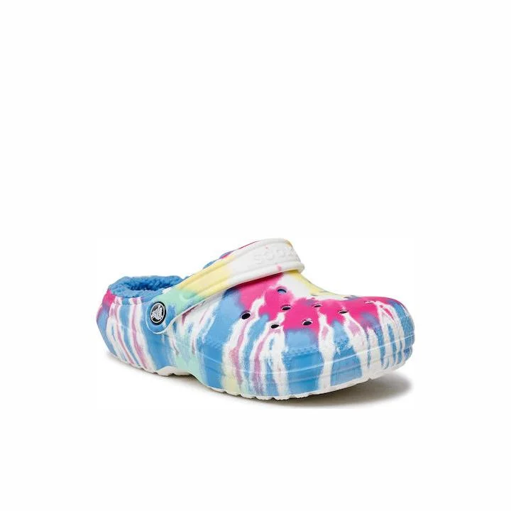Φωτογραφία προϊόντος: Crocs Classic Lined Tie Dye Clog 206341 Γυναικείο Σαμπό Πολύχρωμο PoB/MLT