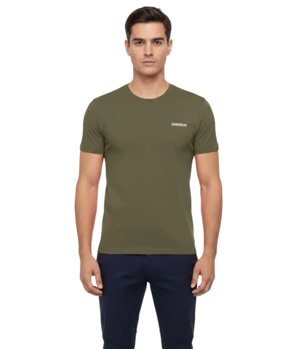 Φωτογραφία προϊόντος: Napapijri - Ανδρικό T-shirt S Smallbox Regular Fit NP0A88TR-G3A Λαδί