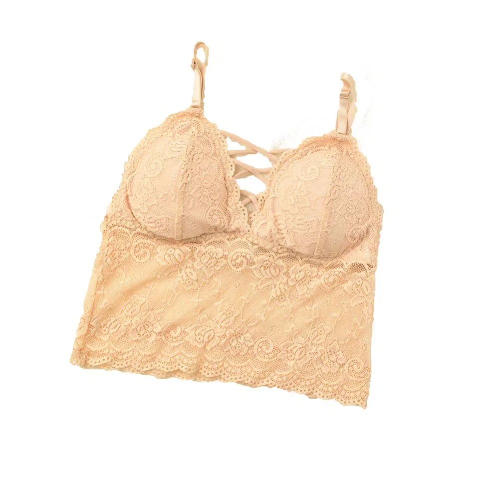 Φωτογραφία προϊόντος: Potre Γυναικείο Bralette με χιαστί σχέδιο στο μπούστο / Μπεζ