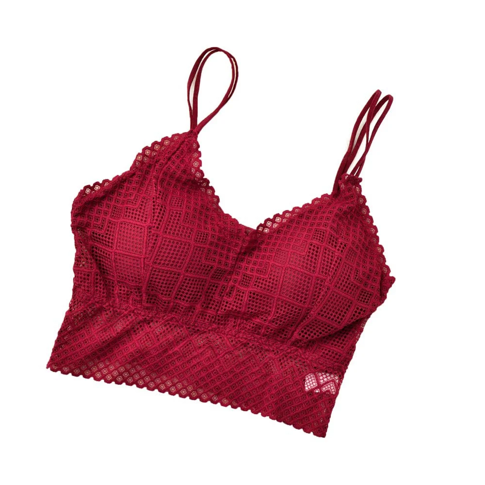 Φωτογραφία προϊόντος: Potre Γυναικείο Bralette με γεωμετρικά σχέδια / Μπορντώ