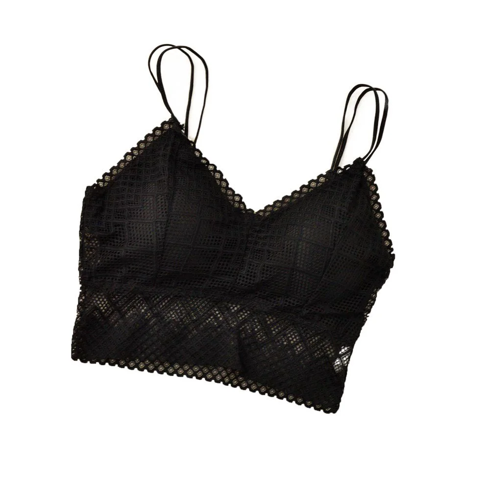 Φωτογραφία προϊόντος: Potre Γυναικείο Bralette με γεωμετρικά σχέδια / Μαύρο