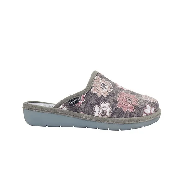 Φωτογραφία προϊόντος: Scholl Παντόφλα Lauren F301581487 Γκρι με Ροζ Λουλούδια