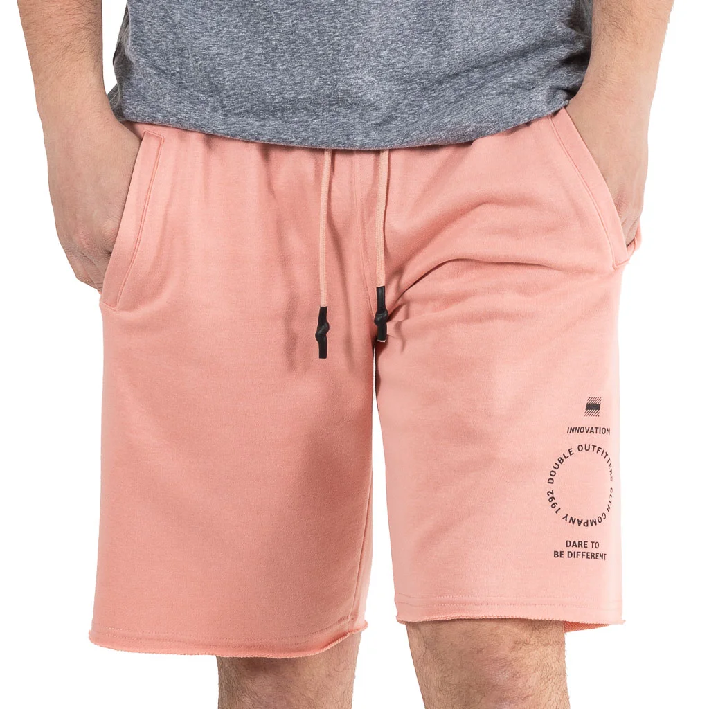 Φωτογραφία προϊόντος: Ανδρικό Βερμούδα French Terry Fabric DOUBLE MS-26 Peach
