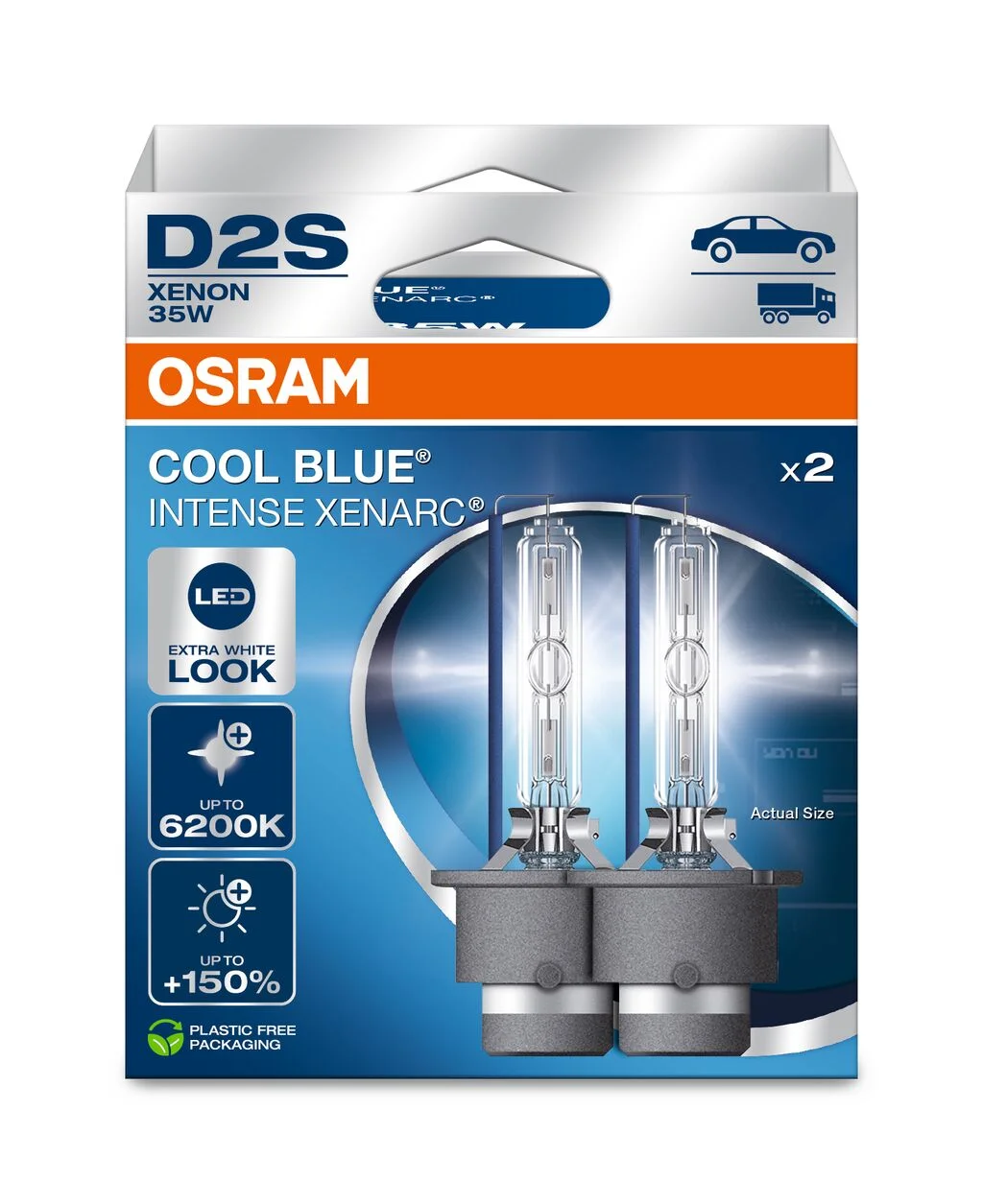 Φωτογραφία προϊόντος: OSRAM D2S Xenarc Cool Blue Intense NextGen 6200K (+150%) - 66240CBN-2HB (Σετ 2 Τεμαχίων)