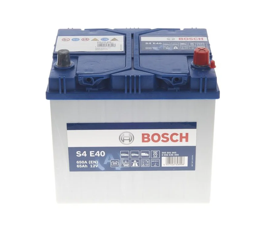 Φωτογραφία προϊόντος: Bosch S4E40 EFB – 12V 65Ah 650A (EN) – Start-Stop – 232×173×225 mm, Δ+ (B13)