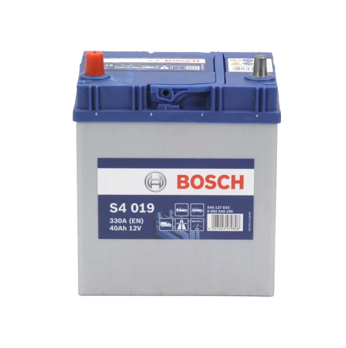 Φωτογραφία προϊόντος: Bosch S4019 – Μπαταρία Αυτοκινήτου 12V 40Ah 330A (EN) – 187×127×227 mm A+