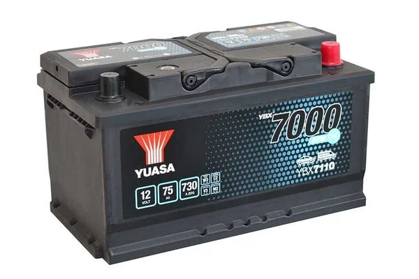 Φωτογραφία προϊόντος: YUASA YBX7110 – Μπαταρία Αυτοκινήτου 12V 75Ah 730A (EFB Start Stop Plus) 317×175×175 mm