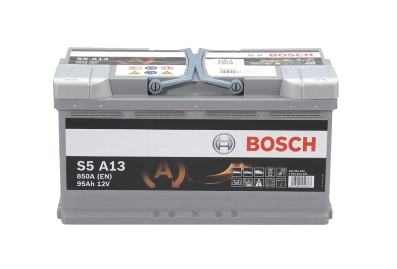 Φωτογραφία προϊόντος: Bosch S5A13 AGM – 12V 95Ah 850A (EN) – Start-Stop – 353×175×190 mm Δ+