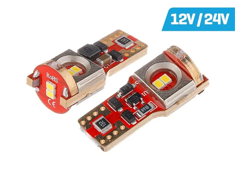 Φωτογραφία προϊόντος: VISION W5W LED (T10) CANBUS 12/24V 6500K 180C 200LMNS 3X 3030SMD SUPERWHITE 2τμχ