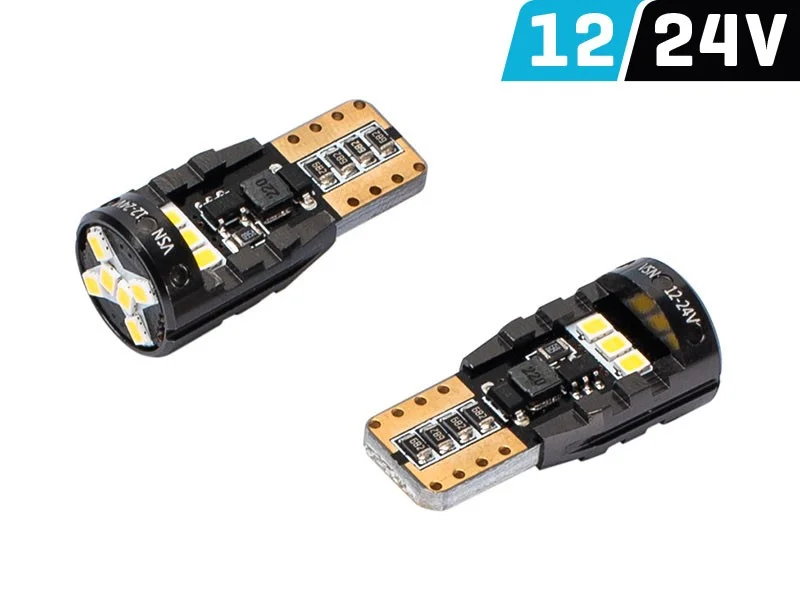 Φωτογραφία προϊόντος: VISION W5W LED (T10) CANBUS 12/24V 6500K 2W 360o 200LMNS 12X 2016SMD SUPERWHITE 2τμχ