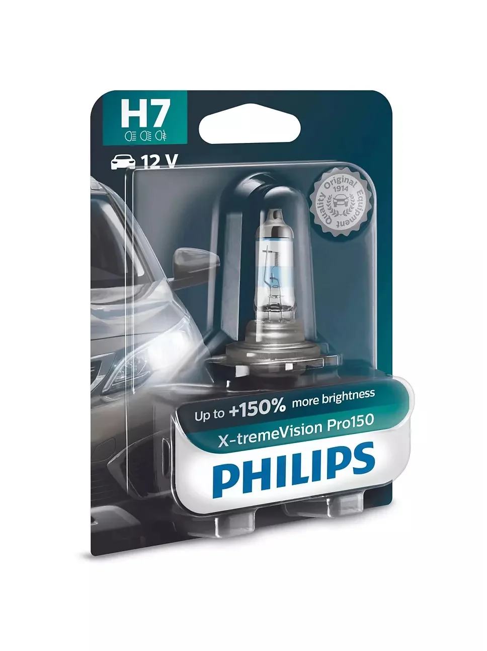 Φωτογραφία προϊόντος: Λάμπα Philips H7 X-treme Vision Pro150 12V 55W Έως 150% Περισσ.Φως 12972XVPB1 1τμχ