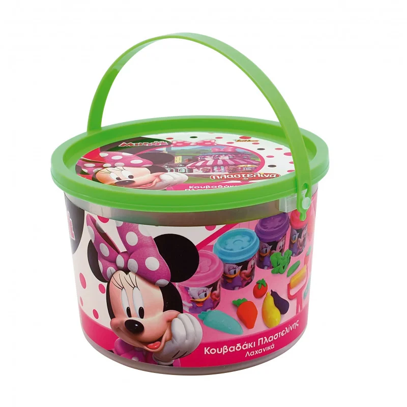 Φωτογραφία προϊόντος: Κουβαδάκι με 4 Βαζάκια Πλαστελίνης και Εργαλεία Minnie