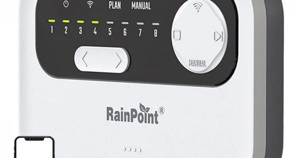 Φωτογραφία προϊόντος: 8-zone indoor irrigation controller RainPoint WiFi