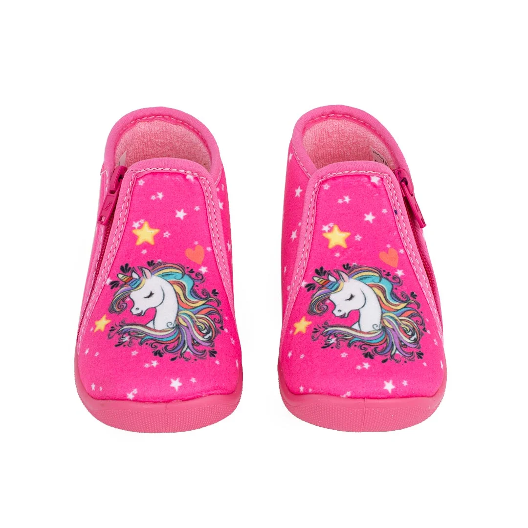 Φωτογραφία προϊόντος: Comfy GRAFF 9562 Παιδικό παντοφλακι για κορίτσι σε ύφασμα FUCHSIA