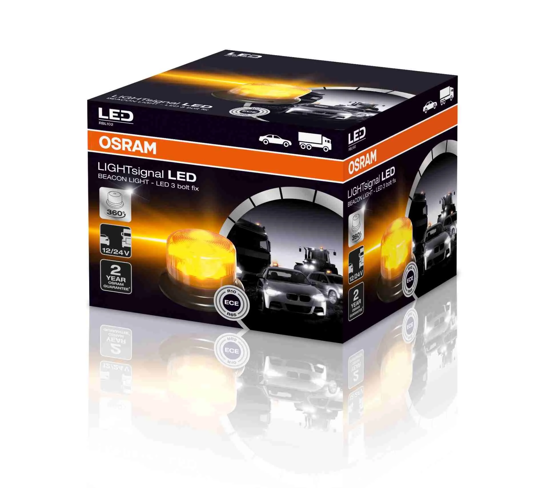 Φωτογραφία προϊόντος: Αδιαβροχος φαρος OSRAM LED BEACON LIGHT 12V/24V 1900K 1200LMNS 360