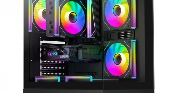 Φωτογραφία προϊόντος: DarkFlash Computer Case C365 Black (+5 Fans)