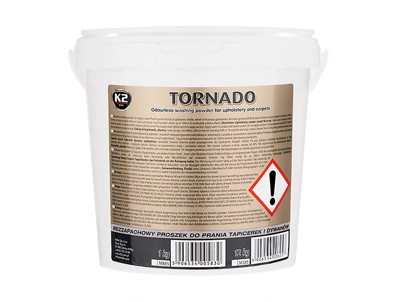 Φωτογραφία προϊόντος: K2 PRO TORNADO Plus Σκόνη Καθαρισμού Ταπετσαρίας 1Kg