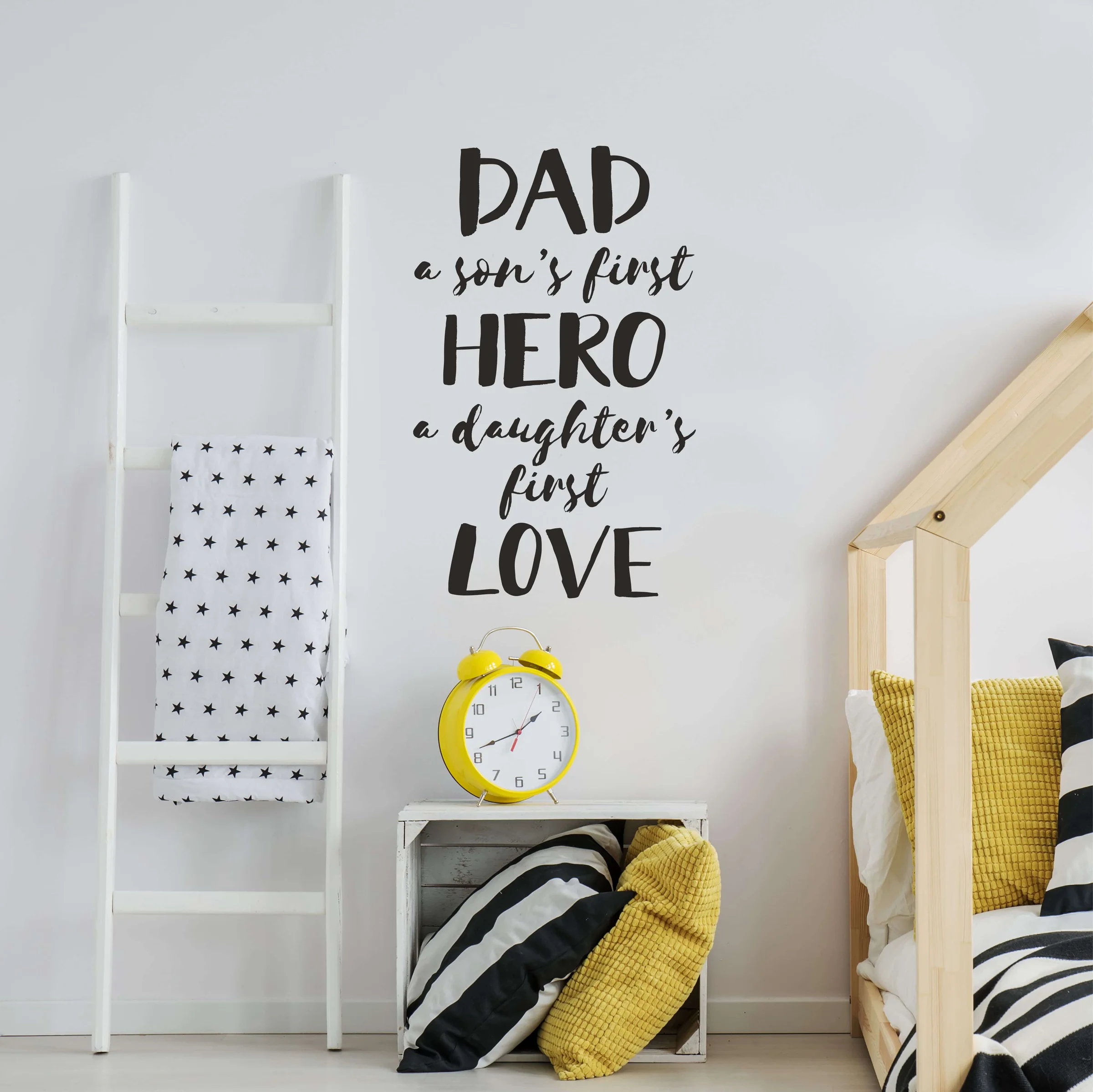 Φωτογραφία προϊόντος: Αυτοκόλλητο Τοίχου - Dad First Hero