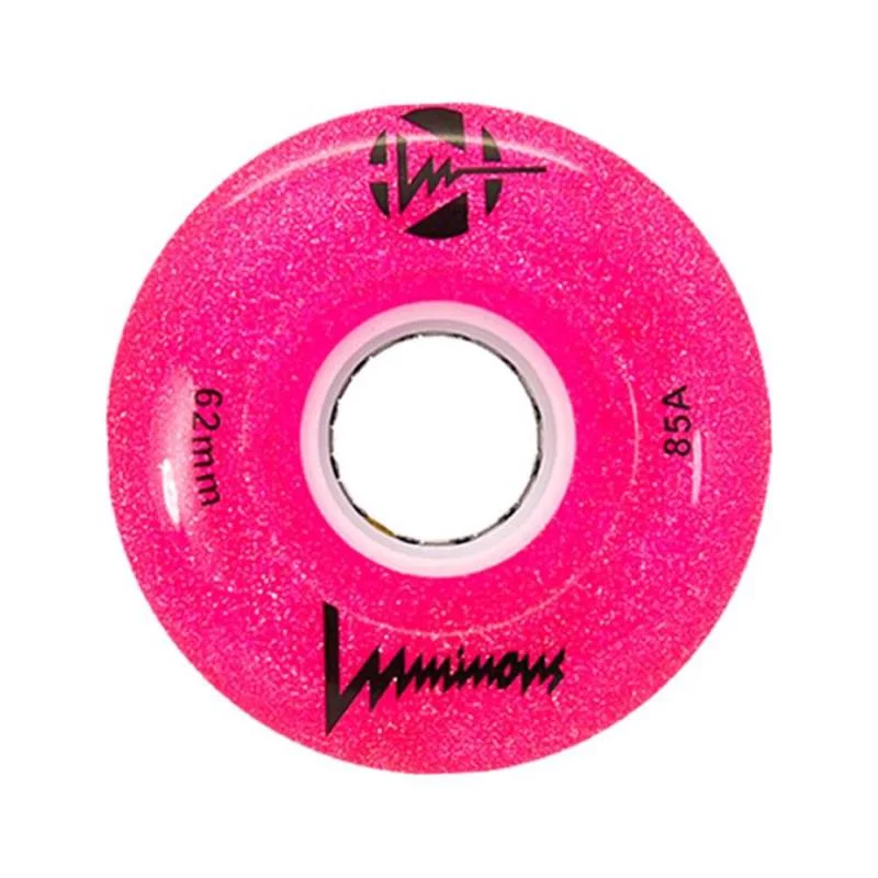 Φωτογραφία προϊόντος: LUMINOUS WHEELS LUMINOUS 62χιλ./85A Ροδάκια - Glitter pink (4αδα)