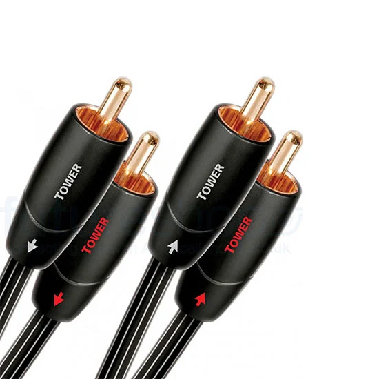 Φωτογραφία προϊόντος: AudioQuest Tower 2x RCA male - 2x RCA male 1.5m - Καλώδιο Audio Interconnect