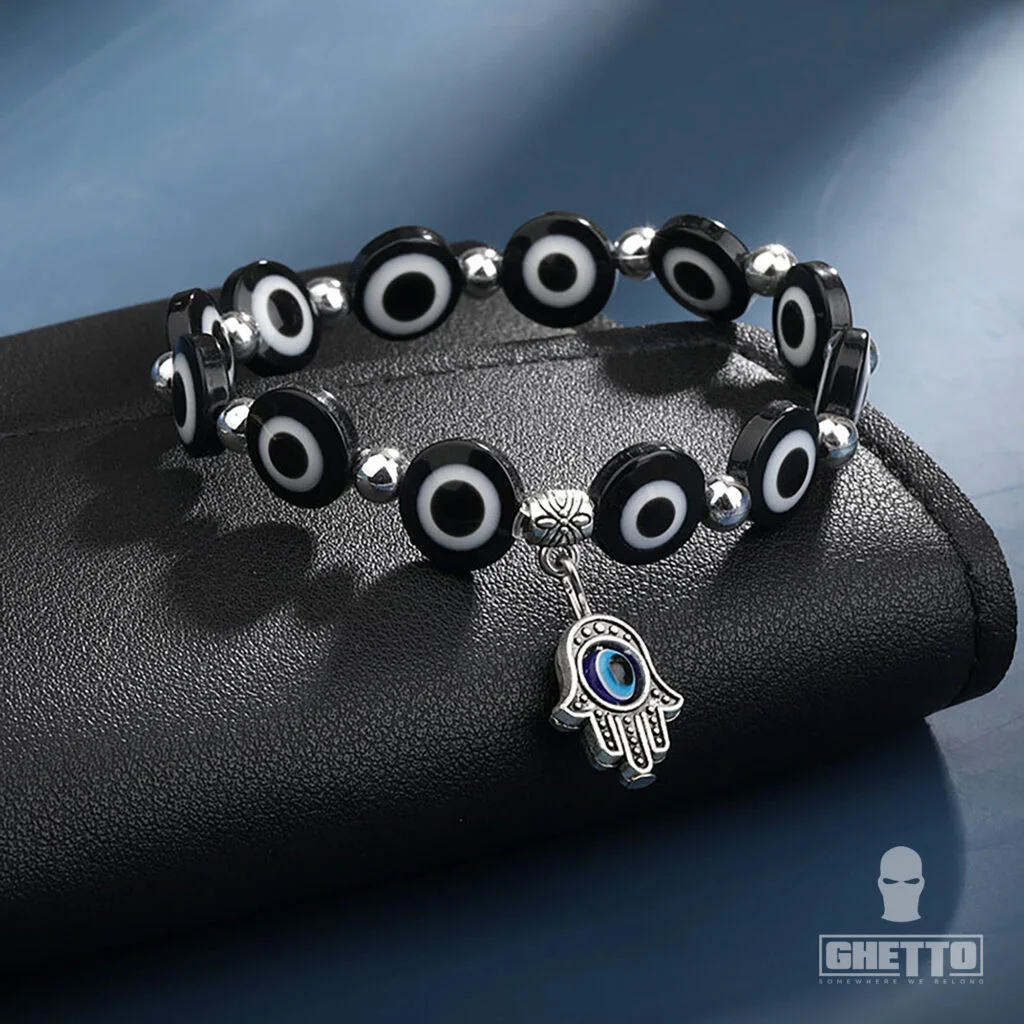 Φωτογραφία προϊόντος: Ghetto Greek Eye Pendant Bracelet Black