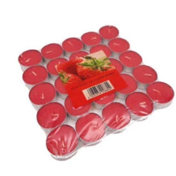 Φωτογραφία προϊόντος: Tealight Candles Κεράκια Ρεσώ 25 τμχ 4 ωρών Καύσης Φράουλα