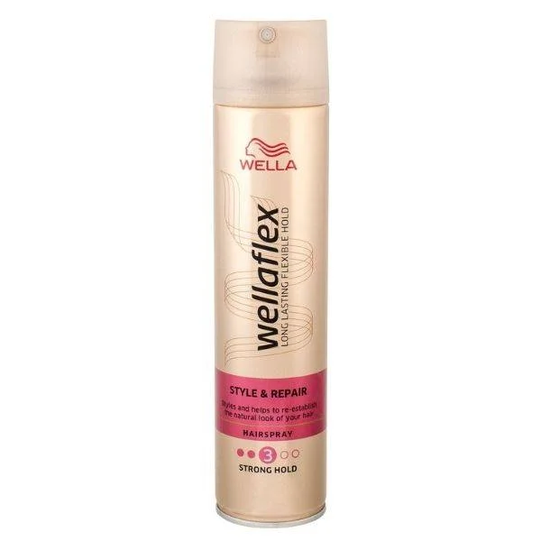 Φωτογραφία προϊόντος: Wellaflex Hair Spray Style + Repair Λακ 3άρα Μέτριο Κράτημα 250ml