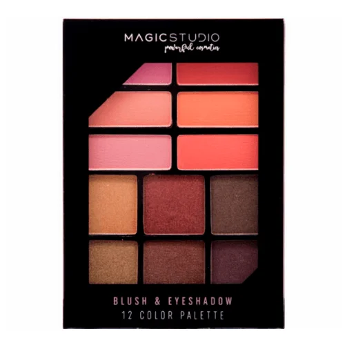 Φωτογραφία προϊόντος: IDC Magic Studio Παλέτα Μακιγιάζ Blush + Εyeshadow 12 Colors 10gr