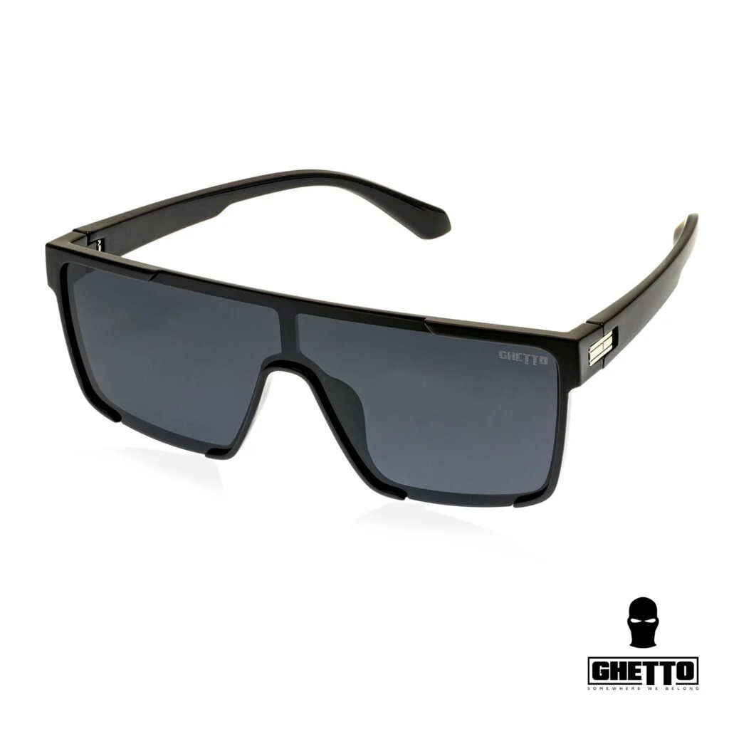 Φωτογραφία προϊόντος: Ghetto Oversized Square Sunglasses Black Frame Unisex Gray