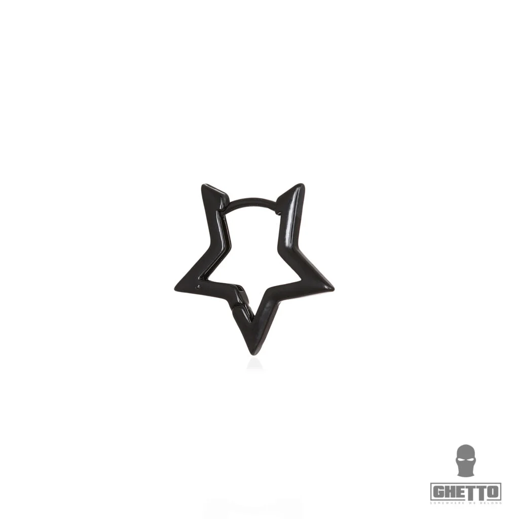 Φωτογραφία προϊόντος: Ghetto Kpop Star Earrings 1 Pcs Black