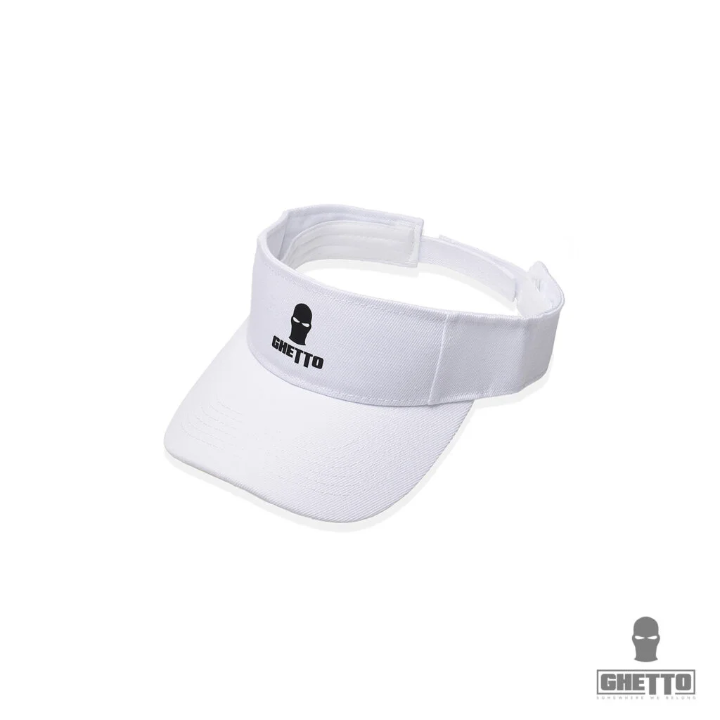 Φωτογραφία προϊόντος: Ghetto Mask Sunvisor Plain Sport Hat Tennis White