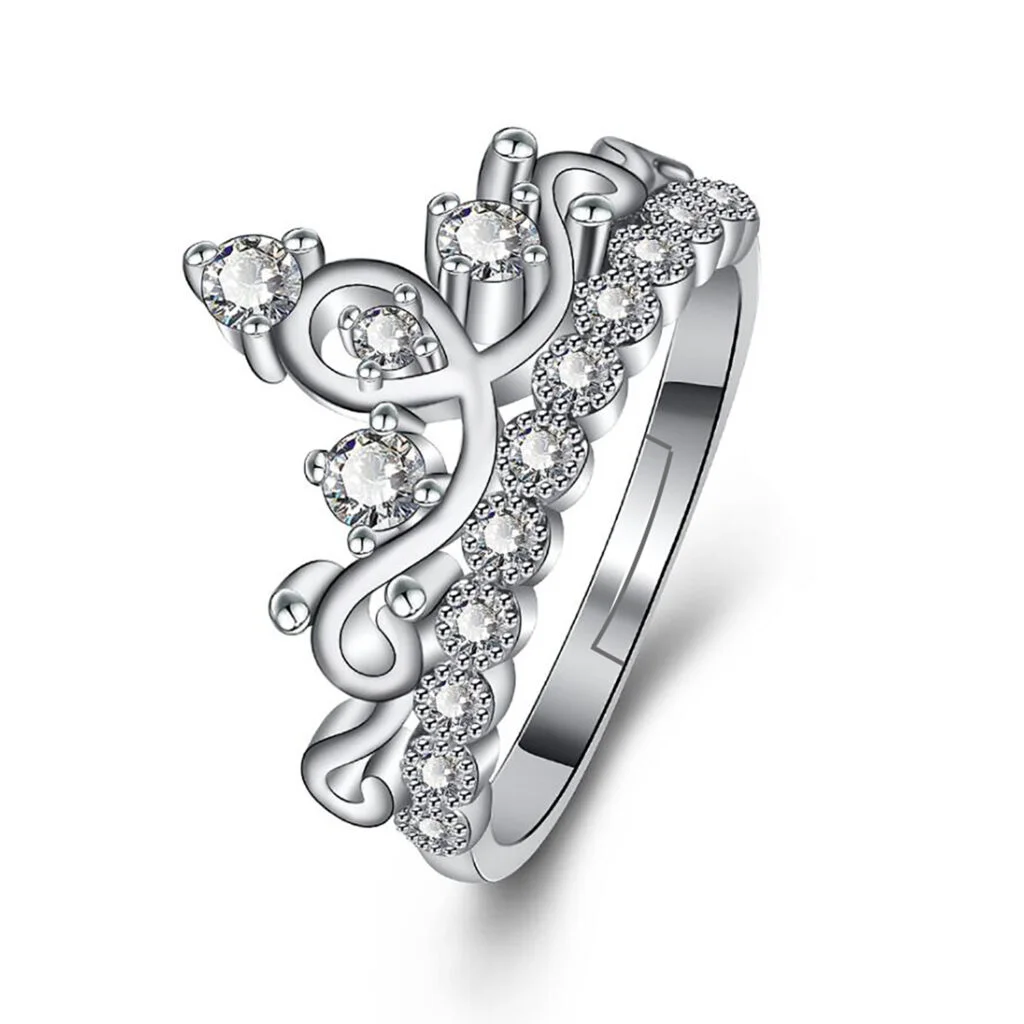 Φωτογραφία προϊόντος: Ghetto Crown Zircon Ring for Women Silver