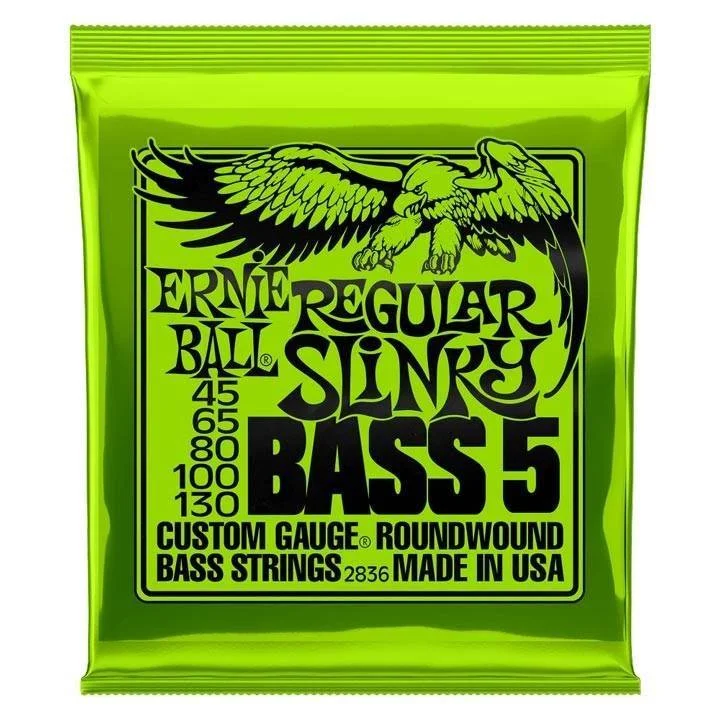 Φωτογραφία προϊόντος: Ernie Ball 2836 Nickel Wound Regular Slinky 045-130 Electric Bass Guitar 5-String Set
