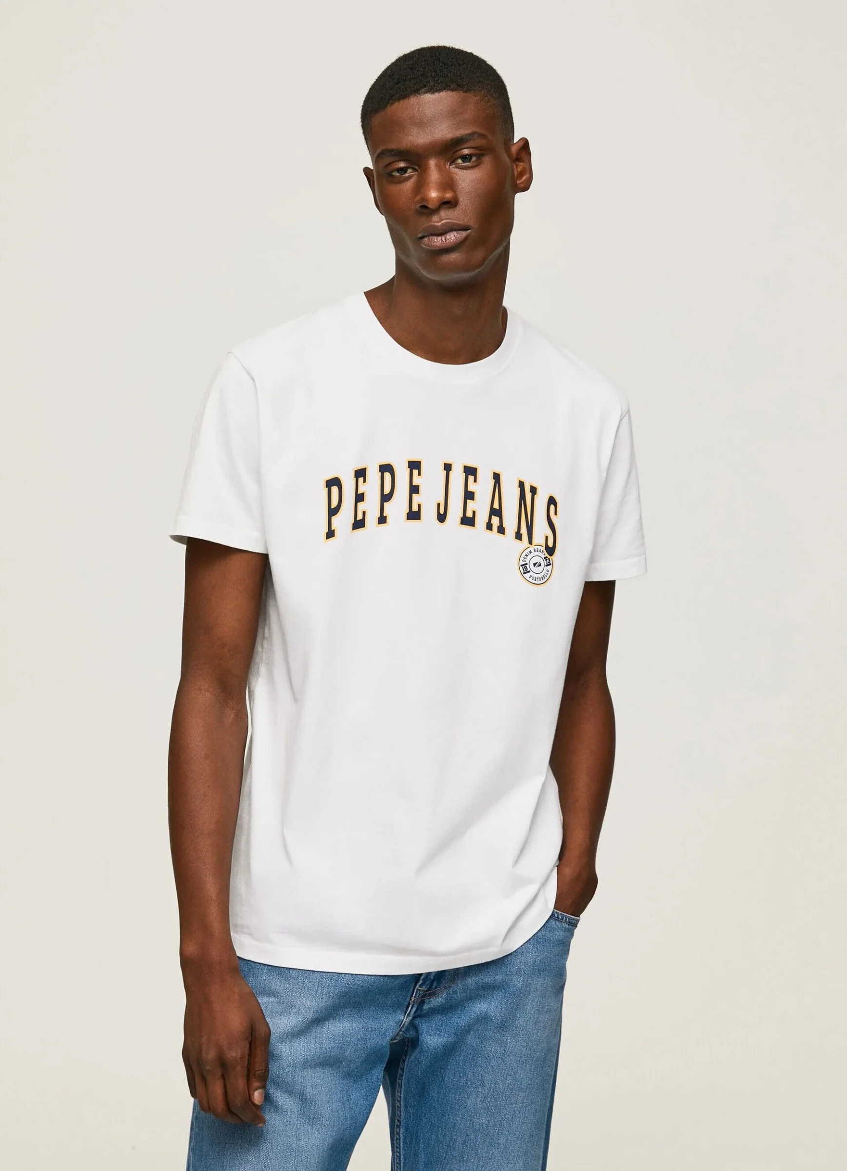 Φωτογραφία προϊόντος: Pepe Jeans Ronell Ανδρικό T-shirt PM508707-800 Λευκό
