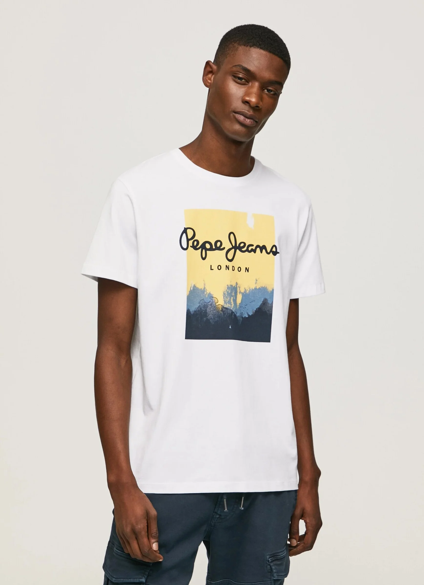 Φωτογραφία προϊόντος: Pepe Jeans Roslyn Ανδρικό T-shirt PM508713-800 Λευκό