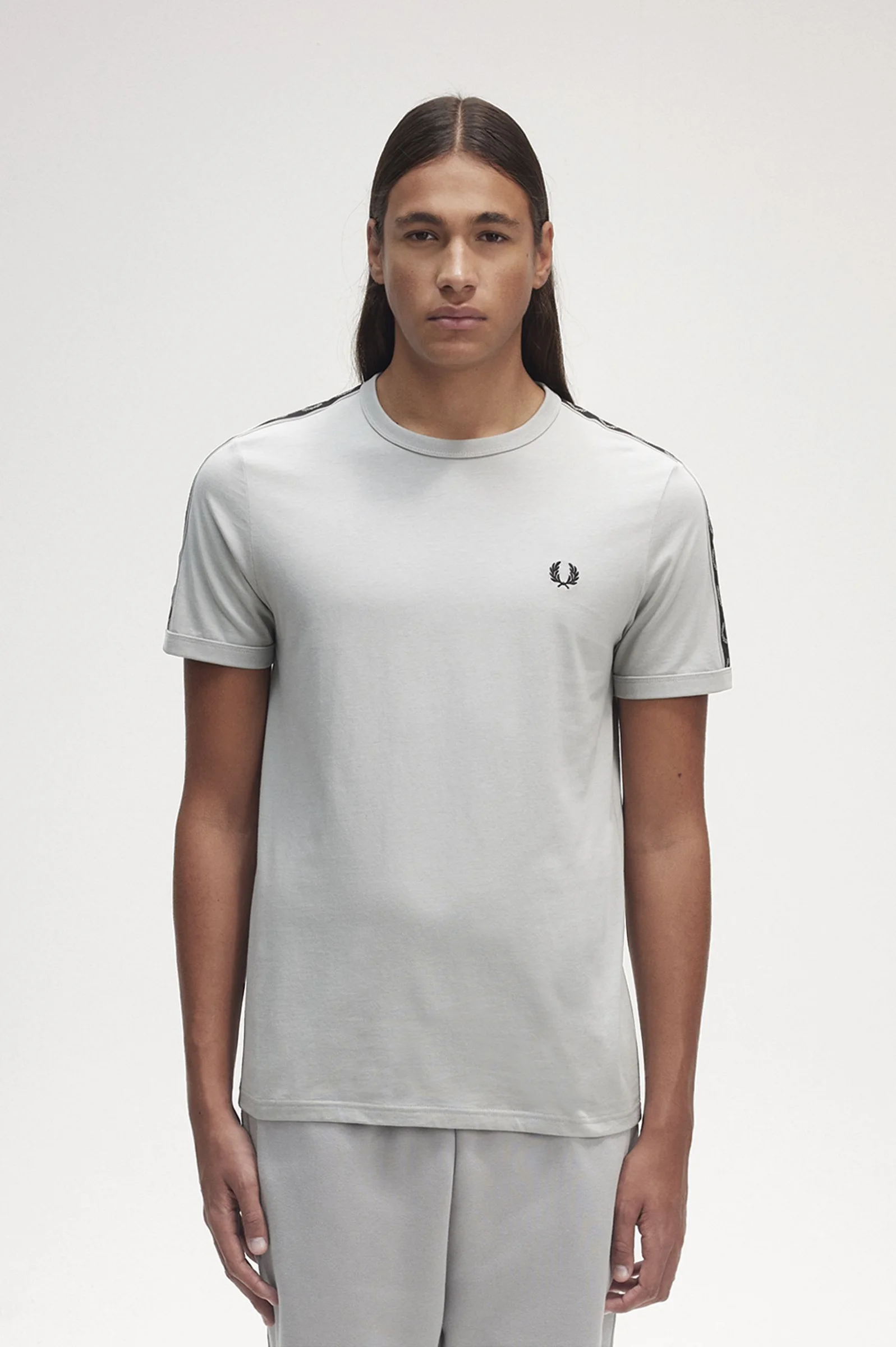 Φωτογραφία προϊόντος: Fred Perry Ανδρικό Contrast Tape Ringer T-shirt M4613-R41 Γκρι