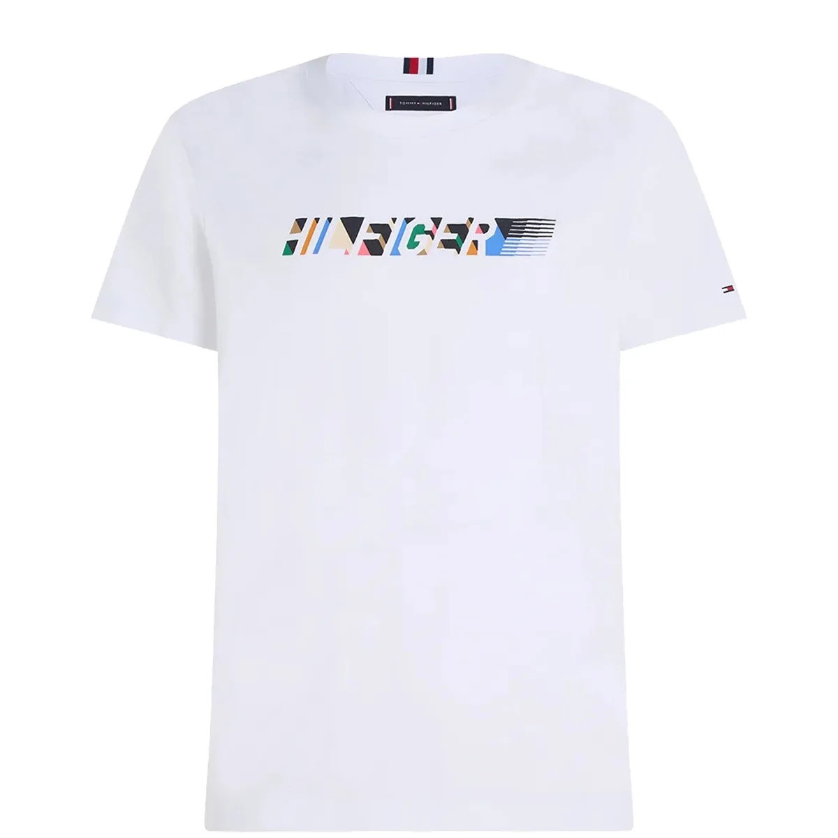 Φωτογραφία προϊόντος: ARTISTI ITALIANI TOMMY HILFIGER - MULTICOLOUR HILFIGER TEE - MW0MW34419-YBR WHITE Λευκό