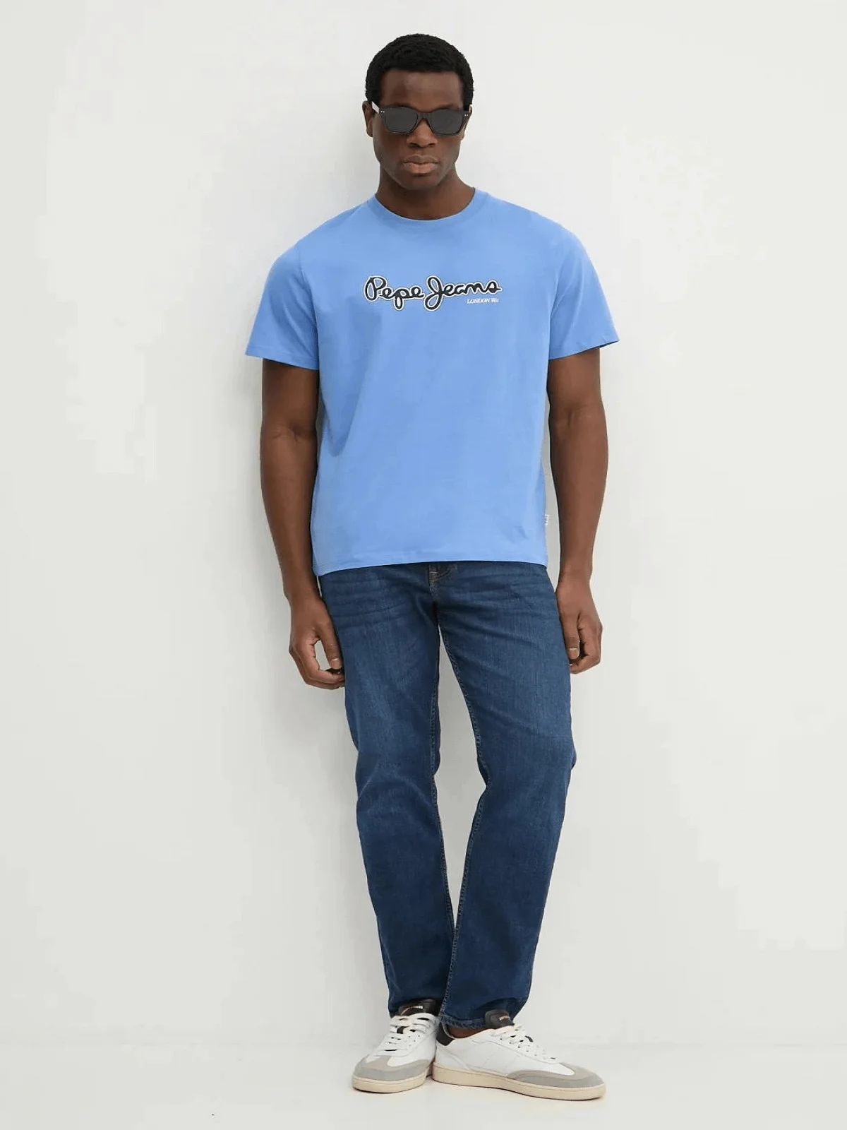 Φωτογραφία προϊόντος: Ανδρικό βαμβακερό t-shirt Pepe Jeans σιέλ χρώμα PM509721 530