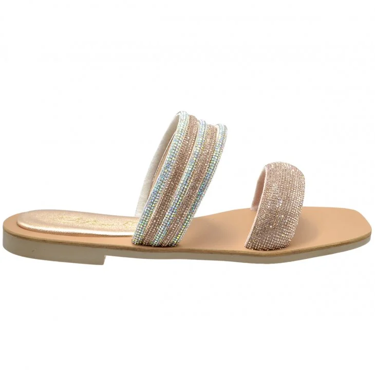 Φωτογραφία προϊόντος: Spiero ΣΑΝΔΑΛΙ E44-007 ROZ GOLD MULTI STRASS