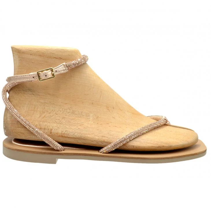 Φωτογραφία προϊόντος: Spiero ΣΑΝΔΑΛΙ E44-010 ROZ GOLD STRASS