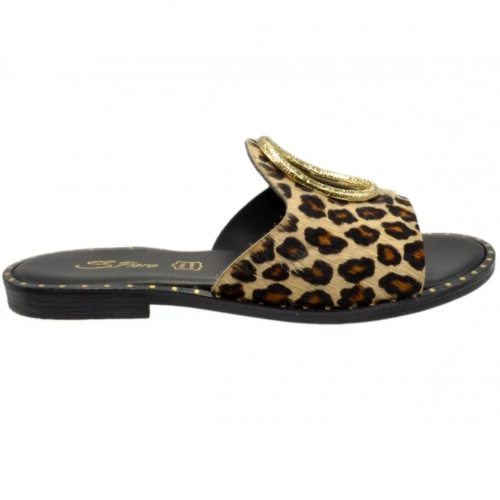 Φωτογραφία προϊόντος: Spiero ΣΑΝΔΑΛΙ E2-052 PONY LEOPARD ΔΕΡΜΑ