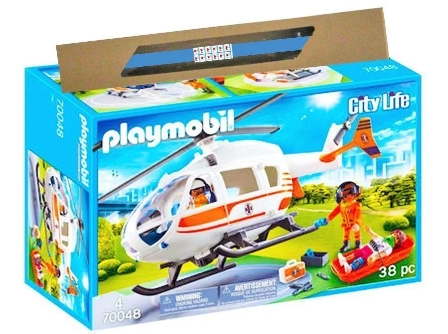 Φωτογραφία προϊόντος: Λαμπάδα Playmobil Ελικόπτερο Διάσωσης City Life: Rescue Helicopter