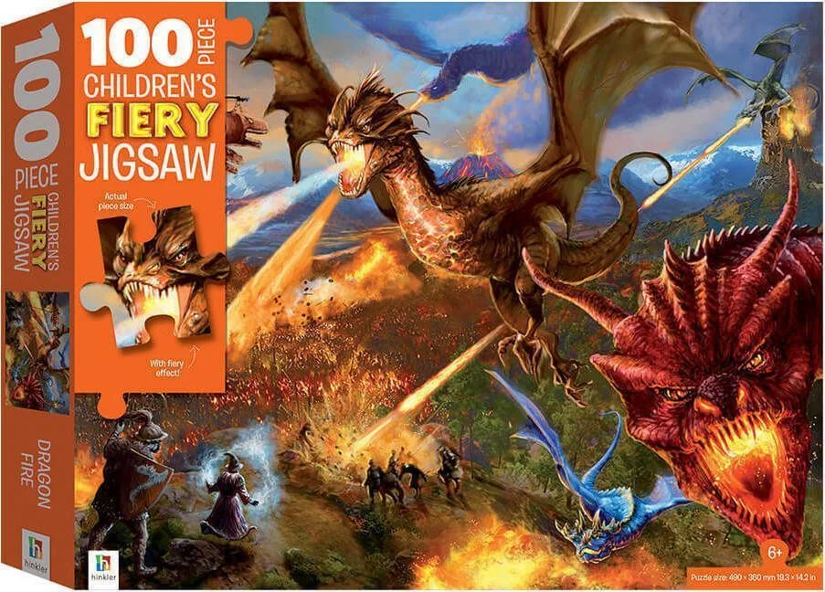 Φωτογραφία προϊόντος: Dragons 100pcs Puzzle Δράκοι Φλογοβόλοι Παζλ Αφής
