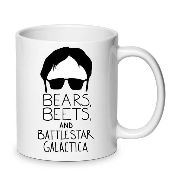 Φωτογραφία προϊόντος: The office mug κούπα no10 330ml κεραμική Bear beets and battlestar