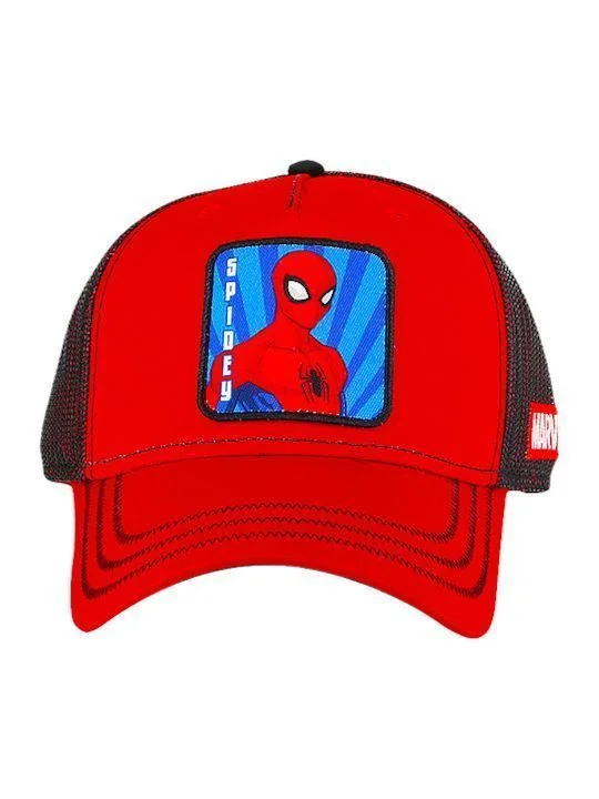 Φωτογραφία προϊόντος: Παιδικό Καπέλο Authentic Spiderman Hat Total Red Black με ρυθμιζόμενο κούμπωμα