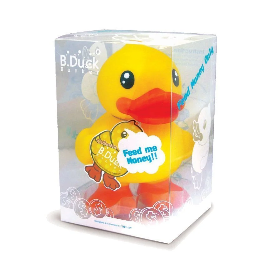 Φωτογραφία προϊόντος: Κουμπαράς B yellow duck feed me money κίτρινο παπάκι 17cm