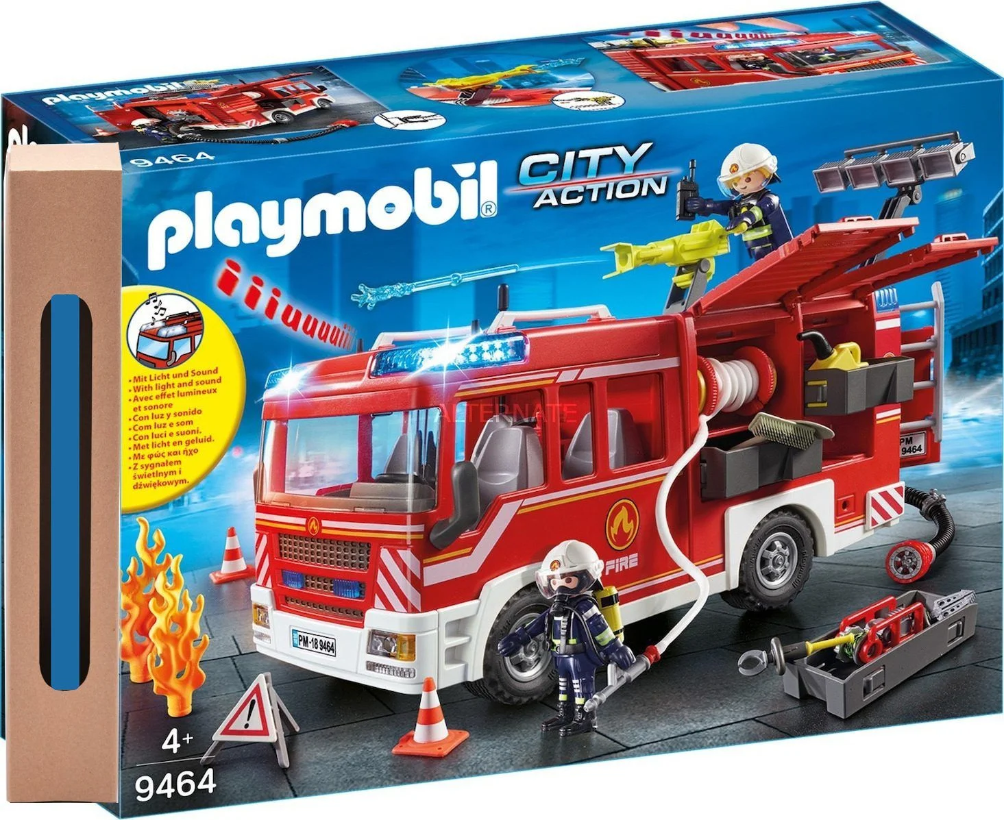 Φωτογραφία προϊόντος: Playmobil City Action Πυροσβεστικό Όχημα Με Κανόνι Νερού Που Λειτουργεί και δώρο λαμπάδα