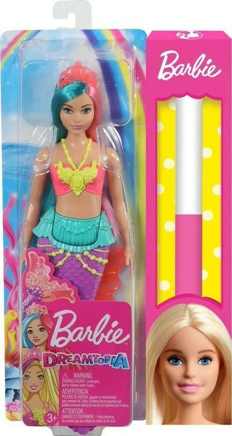 Φωτογραφία προϊόντος: Barbie Dreamtopia: Surprise Γοργόνα με Χρωματιστή Ουρά Και Δώρο Λαμπάδα